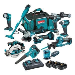 MAKITA 18V Brushless 10-Piece Combo Kit DLX1061TX1