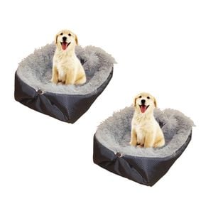 SOGA 2X Black Dual-Purpose Cushion Nest