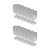 12x Partyware Reusable Embossed Wine Glass Tableware 130ml Clear Assorted