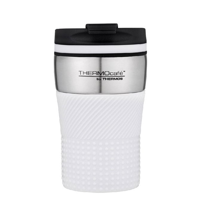 Thermos Thermocafe 200ml Stainless Steel Vacuum Insulated Coffee Cup - White