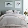 Accessorize Bedroom Collection Queen Silver Waffle Polyester Quilt Cover Set