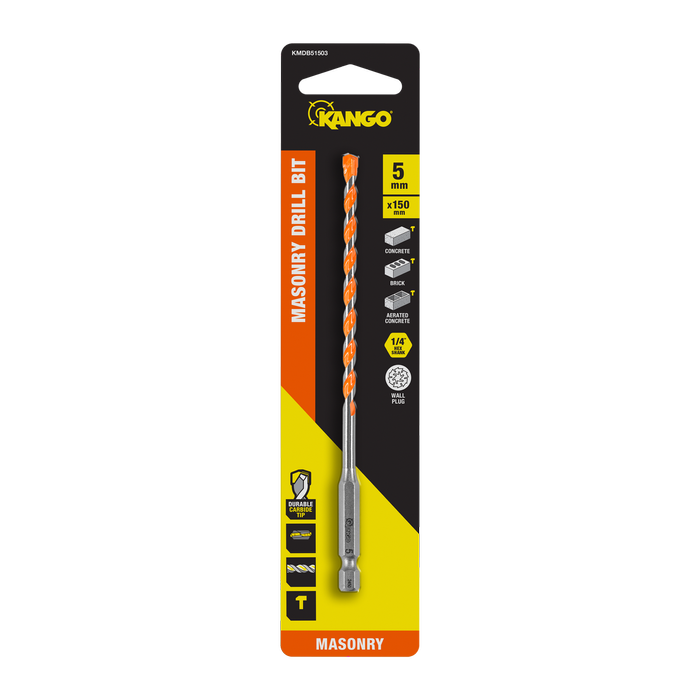 Kango 5mm x 150mm -1/4" Masonry Drill Bit