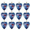 12x LVD Hanging Heart Surfing Santa Sack Decorative Sculpture Home/Lounge Decor