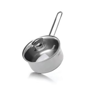 Saucepan With Glass Lid Stainless Steel 0.9 Ltr - Bambino Series
