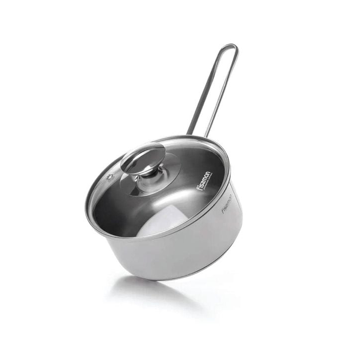 Saucepan With Glass Lid Stainless Steel 0.9 Ltr - Bambino Series