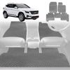 6D Diamond Car Floor Mats for Kia Seltos 2019-Current-Full Set-Grey-Outback GT
