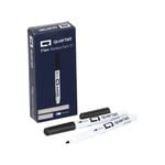 10PK Quartet Flex DryGuard Marker w/ Bullet Tip Black