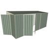Build-a-Shed 1.5 x 4.5 x 2m Hinged Door Tunnel Shed With Hinged Side Door - Green