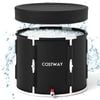 Costway Foldable Ice Bath Tub 250L Outdoor Therapy Soaking Tub Recovery