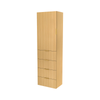 Lugna 2048 x 600 x 380mm Sand 3 Shelf 4 Drawers Left Hinged Door Storage Cabinet