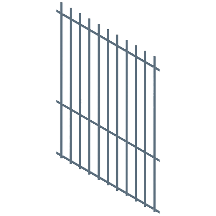 ProtectorAl 350 - 1200 x 1800mm Deep Ocean Raked 16-30º Batten Pool Fence Panel