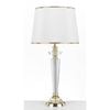 Telbix Diana Modern Table Desk Lamp Light Metal Fabric Acrylic Clear White Gold