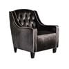 Milan Two Tone Tufted Black New Velvet Club Chair