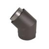 Scandia 45° Forward Facing Bend Flue Kit - Sleek Black