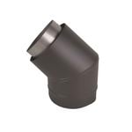 Scandia 45° Forward Facing Bend Flue Kit - Sleek Black