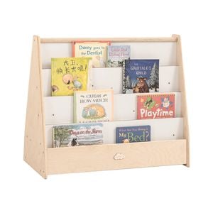 Jooyes Kids 4 Tier Wooden Display Bookcase With White Board And Storage - 82cm | Bookshelf | 70cm