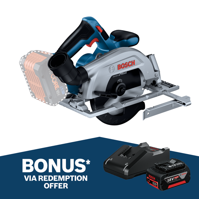 Bosch 18V Professional 165mm Cordless Circular Saw GKS 18V 57-2 - Skin Only