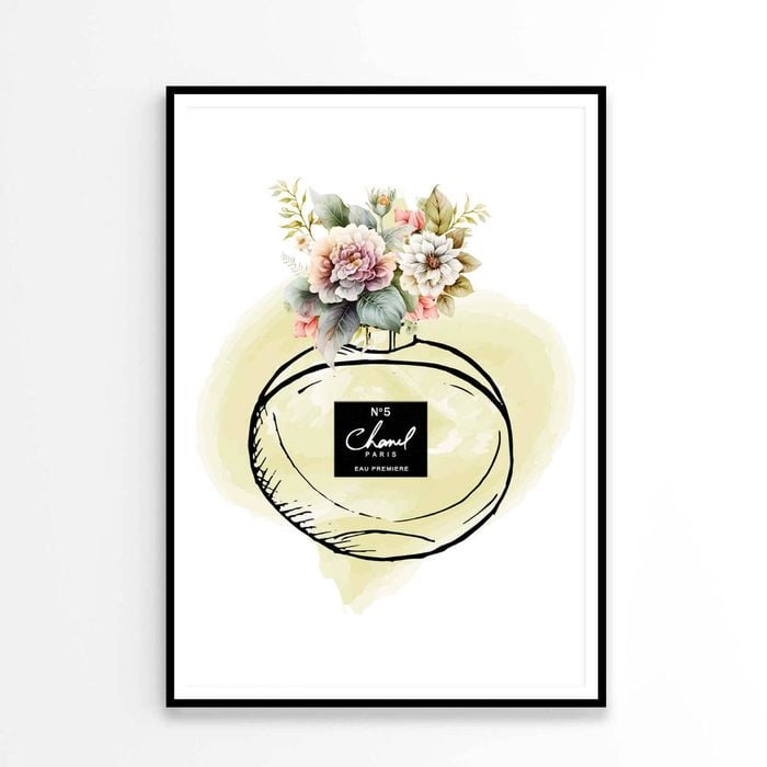 Green Colored Elegant Fashion Perfume Design Print 100% Australian Made 60x90cm (Poster)