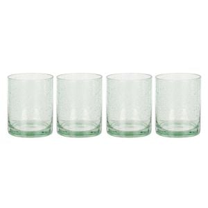 Davis & Waddell Saltara Set Of 4 Bubble Glass Tumblers 350ml