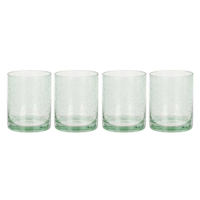 Davis & Waddell Saltara Set Of 4 Bubble Glass Tumblers 350ml