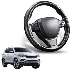Segmented Steering Wheel Cover for SsangYong Rexton 2017 - Current Y290, Y400, Y450