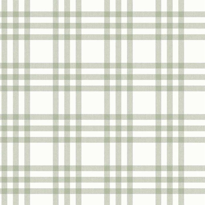 Cristiana Masi Forest Green and White Plaid Wallpaper - 10.05m x 53cm