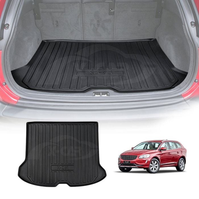 3D Moulded Heavy Duty Waterproof Cargo Rubber Mat Boot Liner Luggage for Volvo SUV XC60 2009-2017