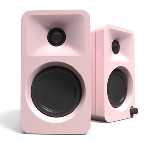 Kanto ORA 100W Powered Reference Desktop Computer Speakers with Bluetooth 5.0 Pink