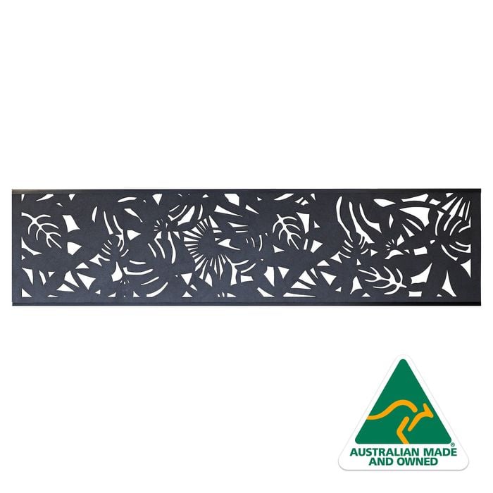 Matrix 2400 x 600mm Charcoal Rainforest Fence Extension