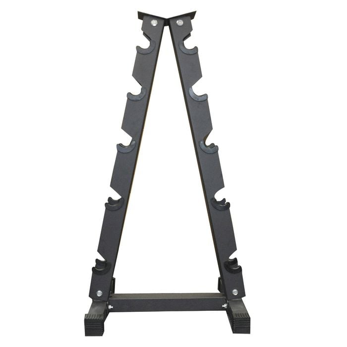 105cm High - 5 Pair A Shape Dumbbell Rack - Gym Dumbbell Weight Storage Tree