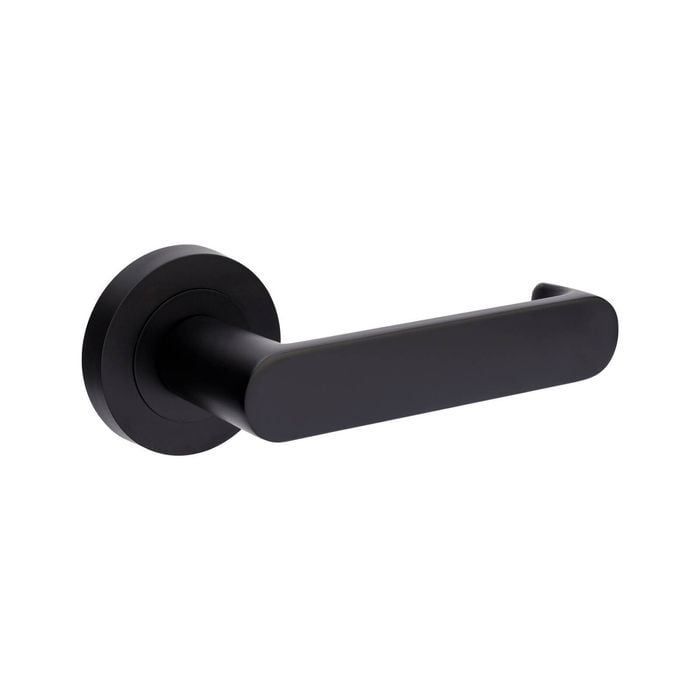 Zanda 165mm Black Matt Duke Return Integrated Privacy Set