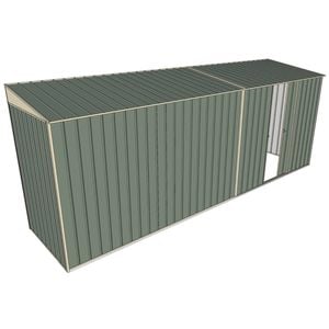 Build-A-Shed 1.2 x 5.2 x 2.0m Skillion Single Sliding Side Door Shed - Green