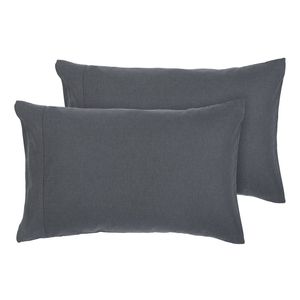 Ecology Dream Size 73 x 48cm Soft Sleeping Pillowcase Pair Storm Home Bedding