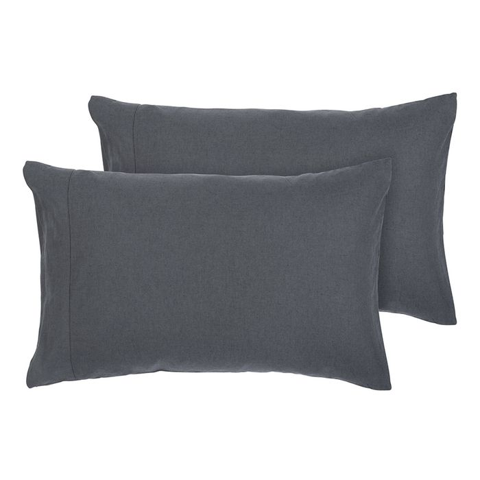 Ecology Dream Size 73 x 48cm Soft Sleeping Pillowcase Pair Storm Home Bedding