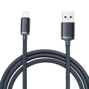 Baseus Crystal Shine Series Fast Charging Data Cable USB to iP 2.4A 2m-Black