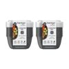 2x 10pc Bentgo Prep 1 Compartment 6.75 Cup Capacity Bowl Pack Graphite