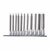 Kincrome 11 Piece 1/4" and 3/8" Metric Long Hex Socket Rail