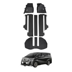 AUSGO Floor Mats & Boot Liner Set for Toyota Vellfire 2015-2023 Car Floor Liners Cargo Mat