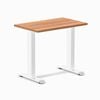 Desky Fixed Height Mini Prime Oak Desk 800x500mm White Leg