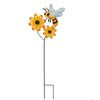 60cm Yellow Bee Garden Stake Decoration
