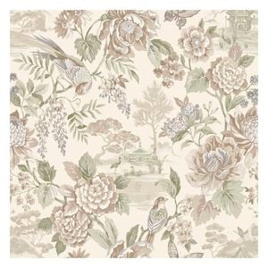 Hana Cream Floral and Birds Wallpaper 10.05m x 53cm