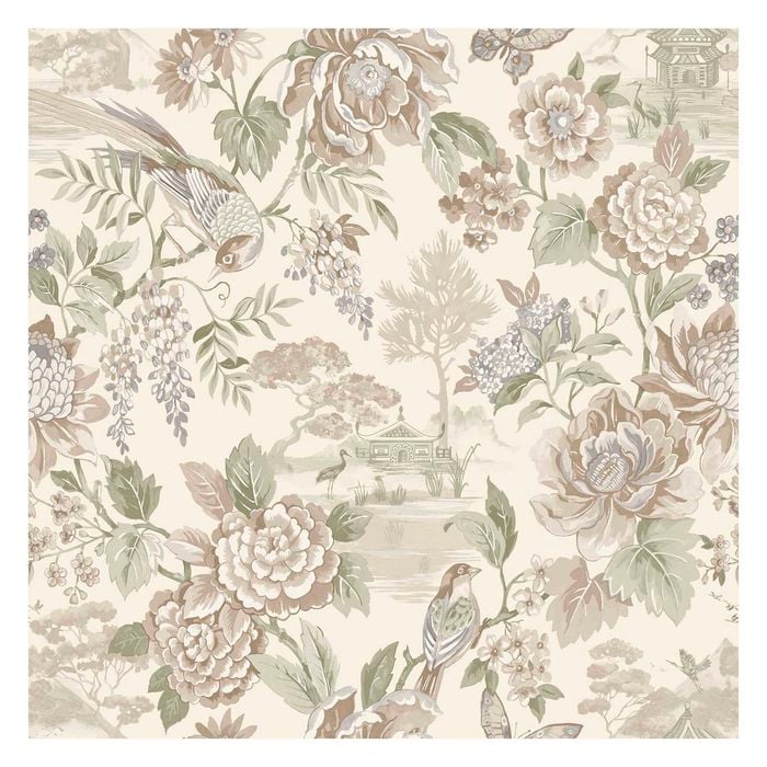 Hana Cream Floral and Birds Wallpaper 10.05m x 53cm