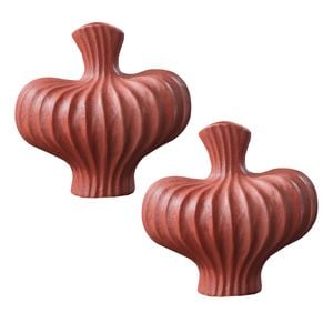 SOGA 2X 25x24cm Small Decorative Vases