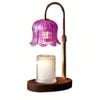 Catzon Flower Candle Warmer Lamp Adjustable Dimmable Warmers-purple