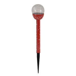 Click 35cm Crackled Ball Pathway Light