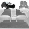 6D Diamond Car Floor Mats for Porsche Cayenne 92A 2011-2017-Full Set-Grey-Outback GT