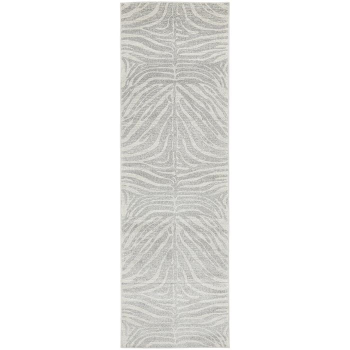 The Rug Connection Liu Savannah Silver 400x80cm - Large Runner Pet Friendly Indoor Rug