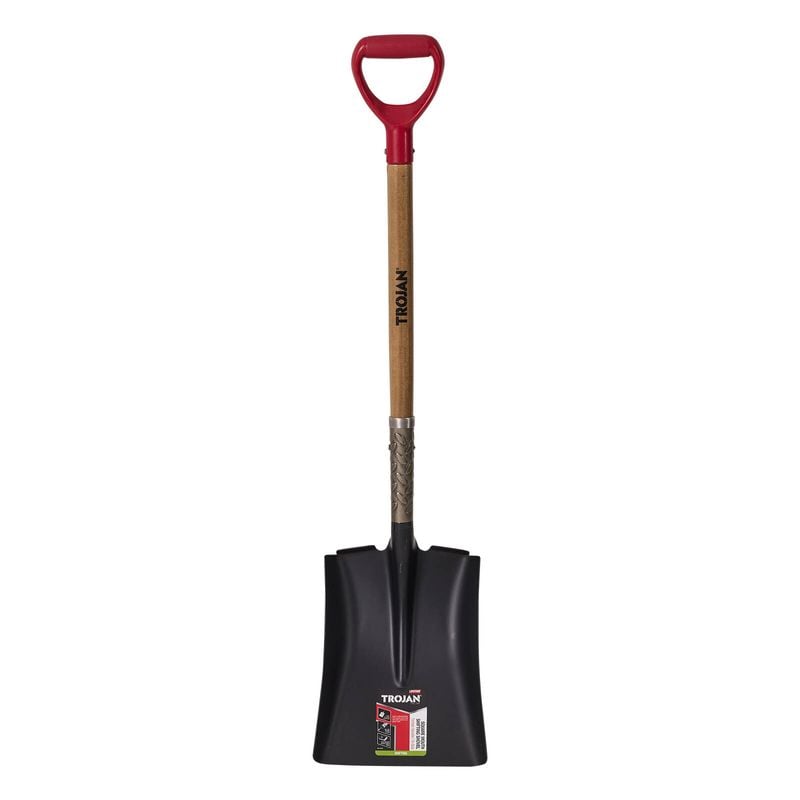Trojan Square Mouth Shifting Shovel Timber D-Handle
