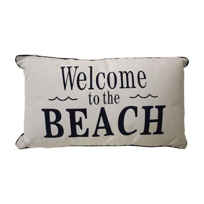 LVD Cushion Welcome Beach Throw Pillow Home/Lounge Decor 30x50cm Rectangle