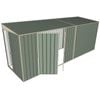 Build-a-Shed 1.5 x 5.2 x 2m Sliding Door Tunnel Shed with Side Doors - Green